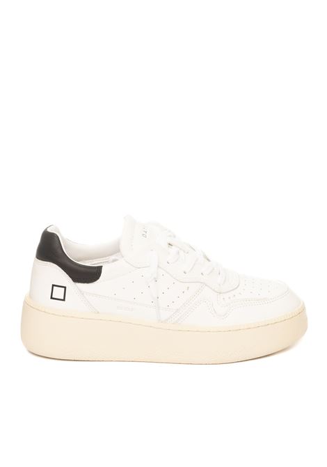 Sneaker step calf bianco/nero D.A.T.E. | STEP DCALF-WHT/BLK